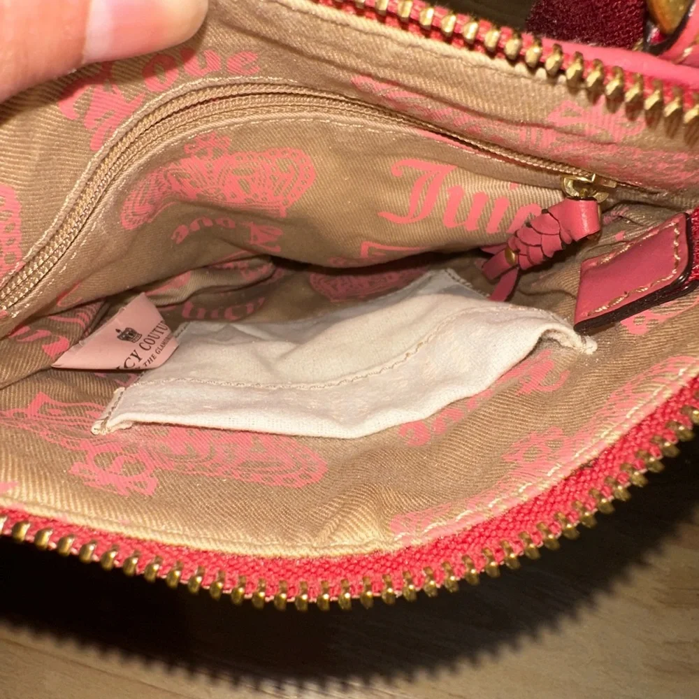 Pink Juicy Couture Purse Crossbody Bag Terry Cloth Vintage Y2K